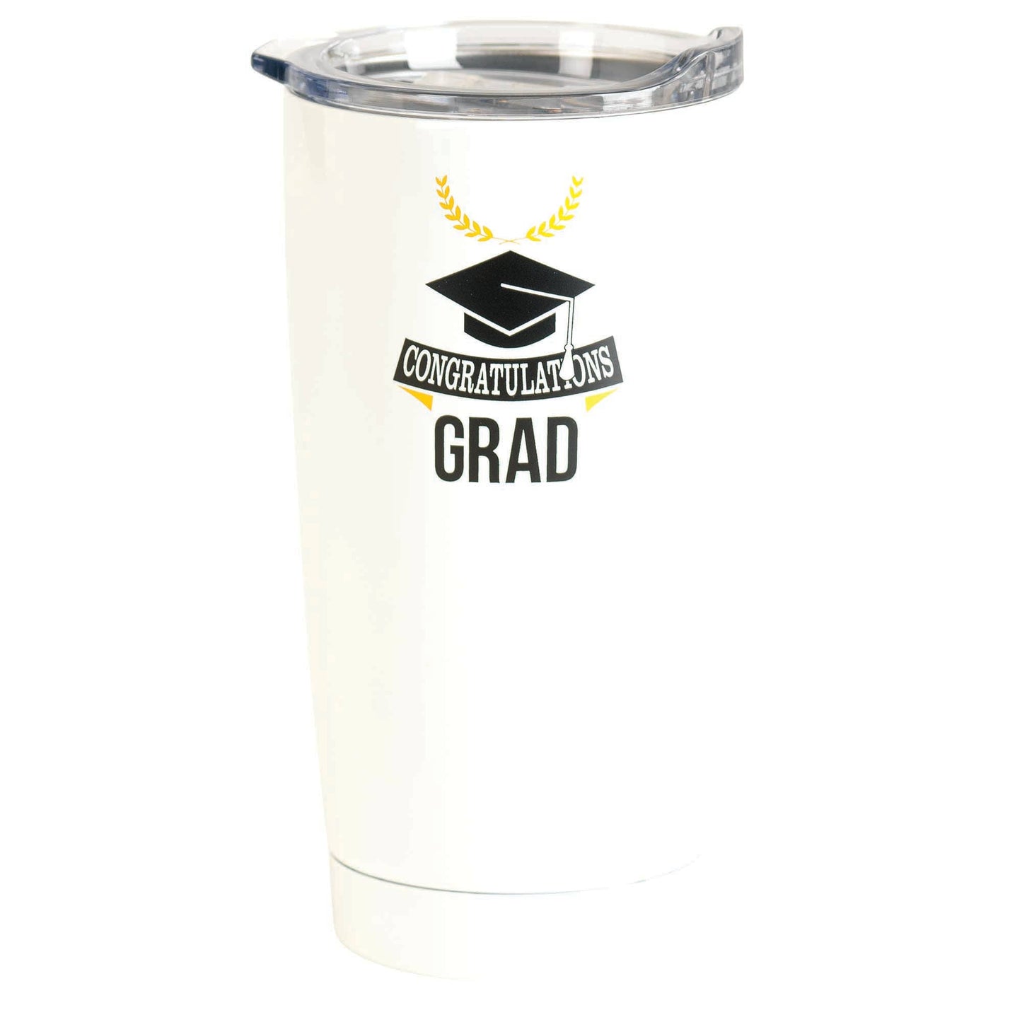 Graduation Stainless Steel Tumbler White 20 oz