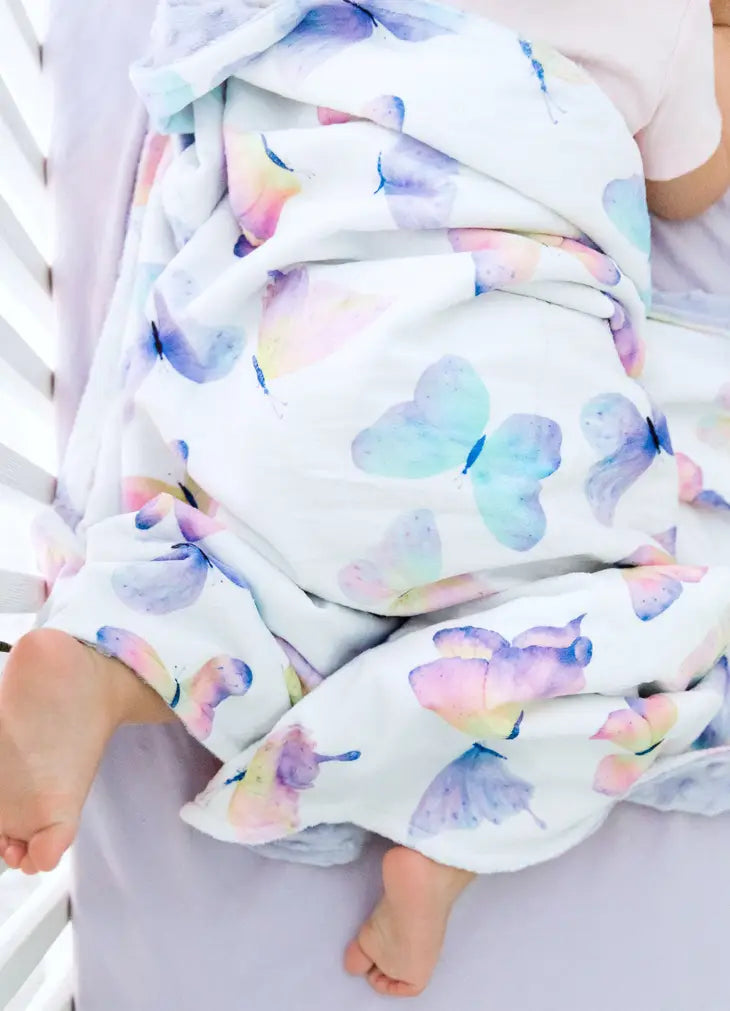 Minky Blanket Butterfly