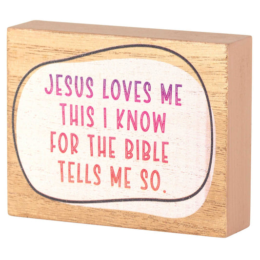 JESUS LOVES ME WD 4X3