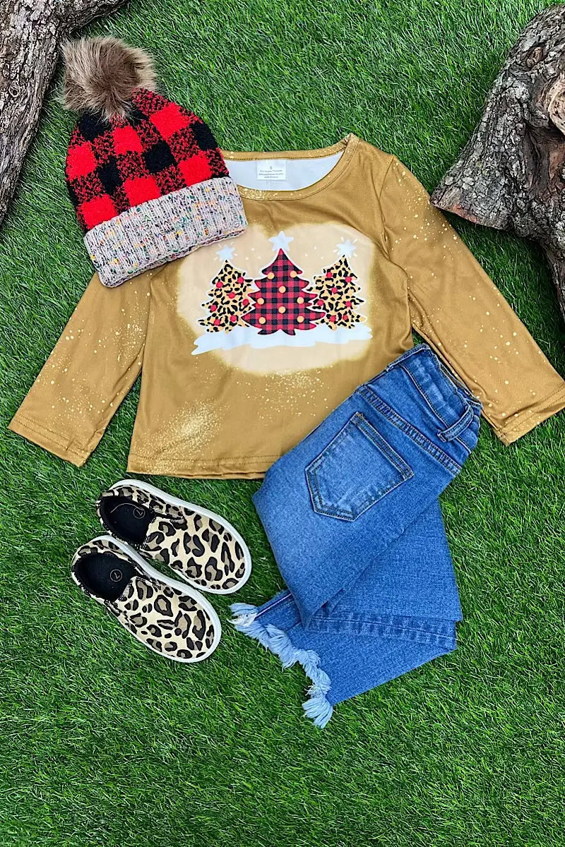 Golden Christmas Pant Set