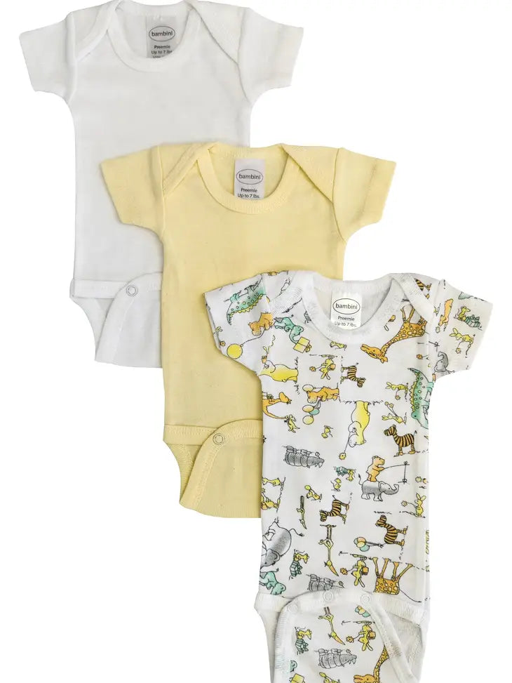 Preemie Printed Short Sleeve Variety Pack