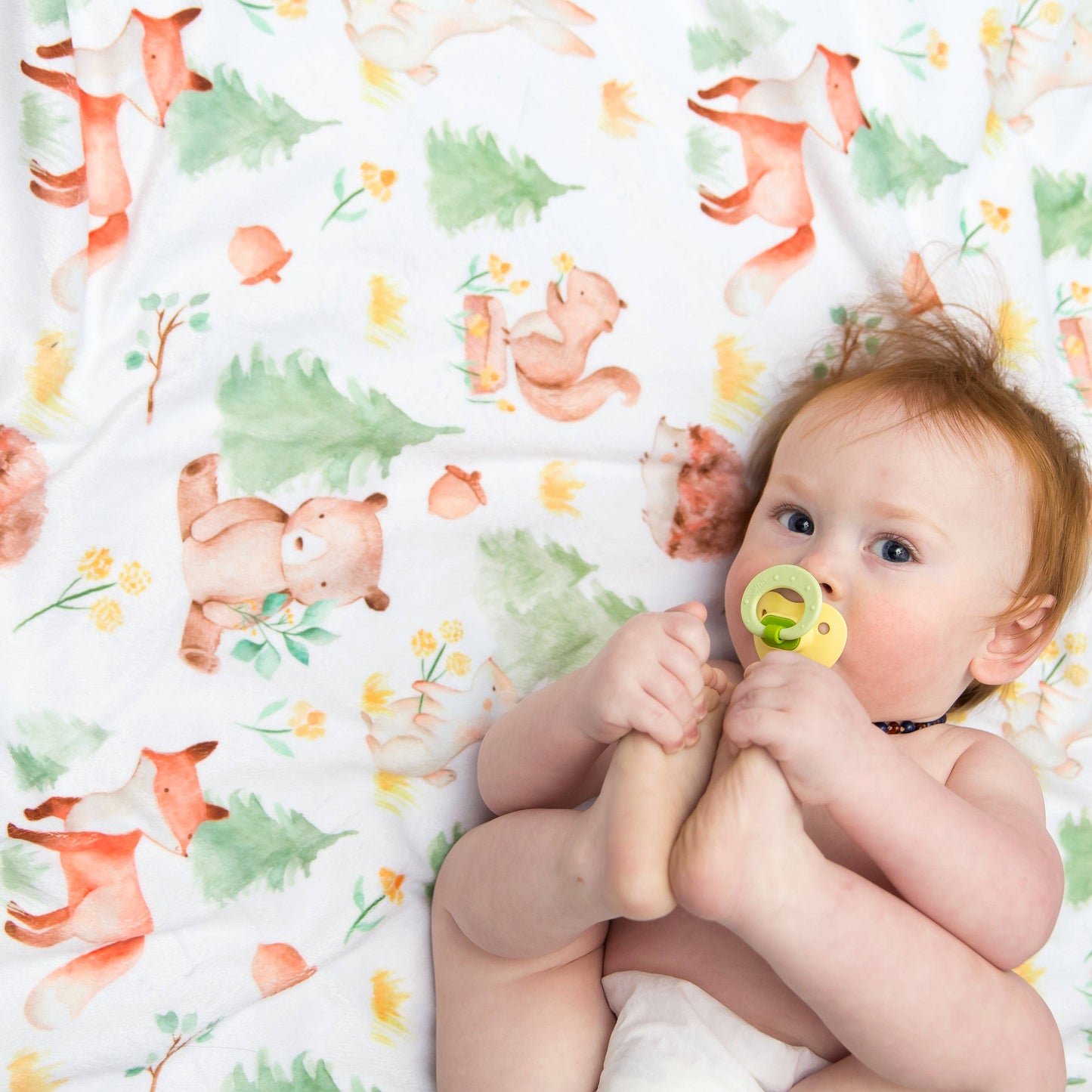 Minky Blanket Forest Friends