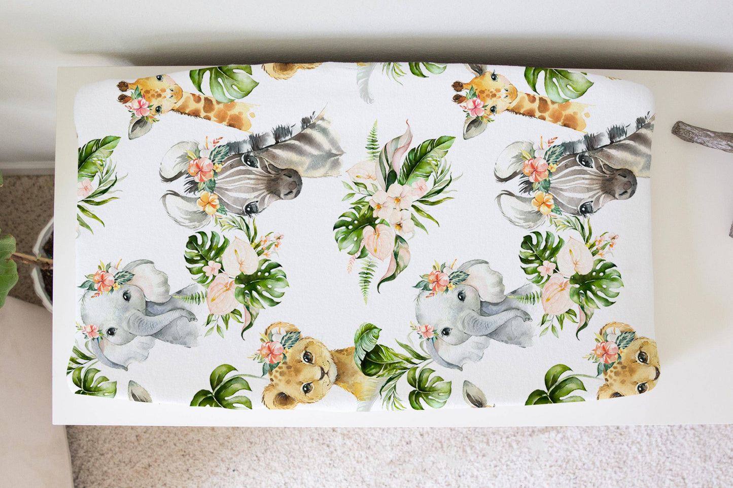 Changing Pad Cover - Africa Animals