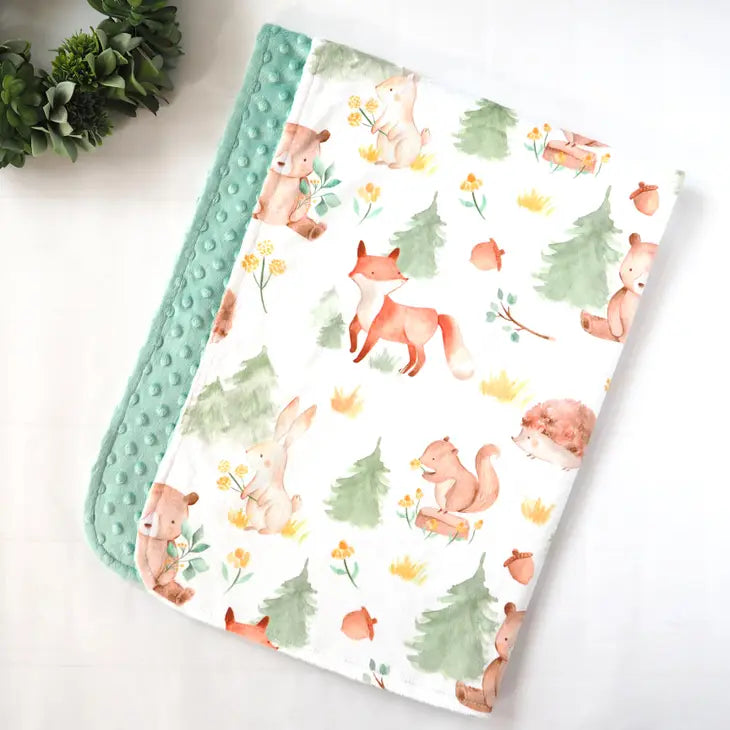 Minky Blanket Forest Friends