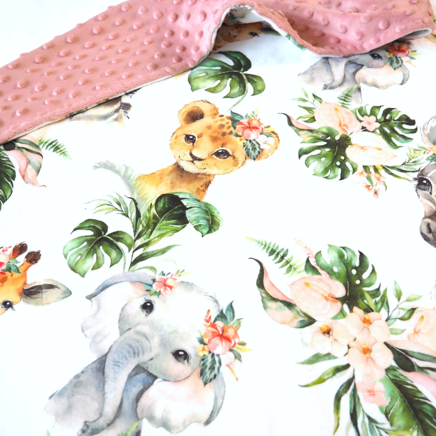 Minky Blanket Africa Animals