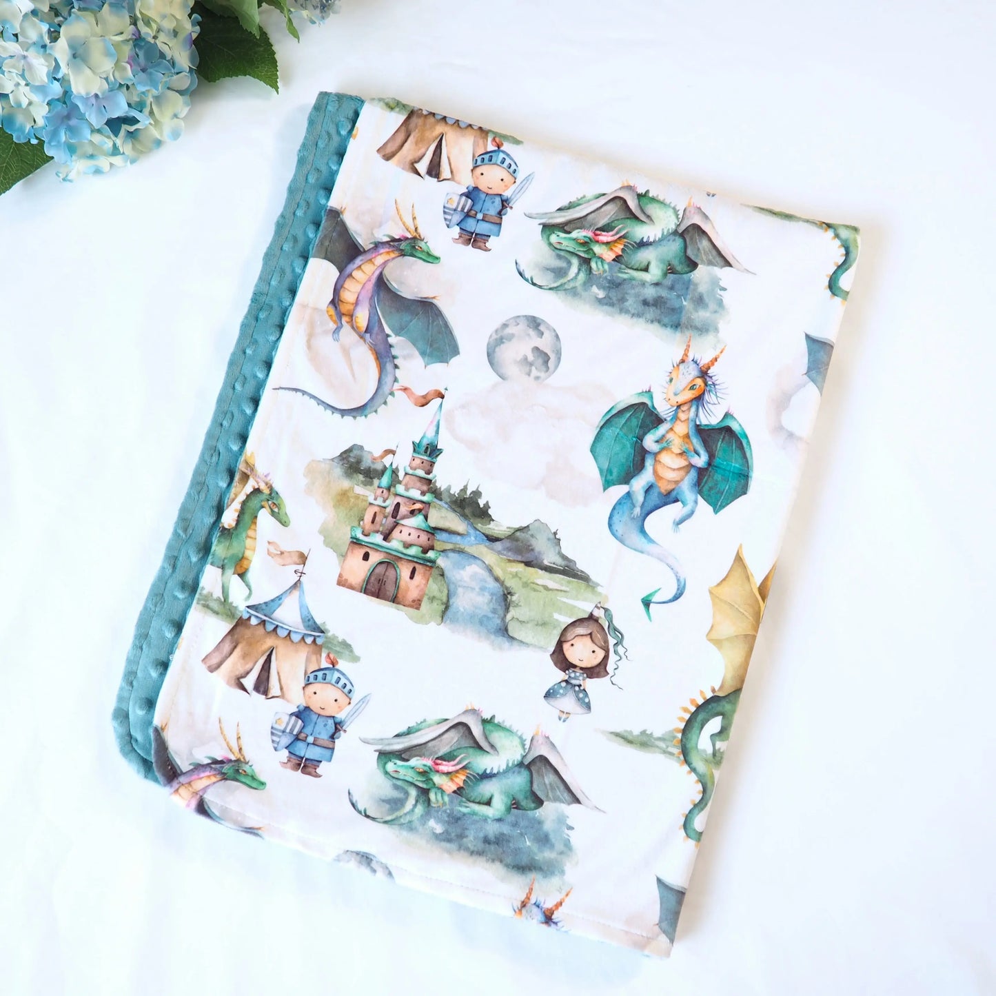 Minky Blanket Dragons & Knights