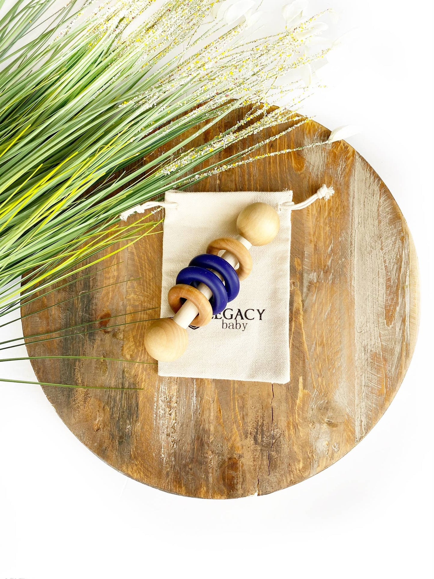 Silicone & Wood Rattle