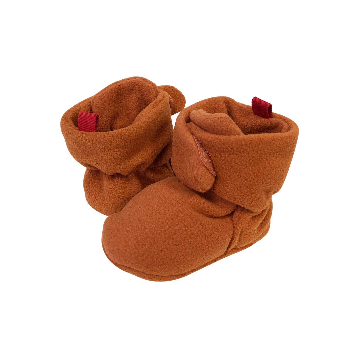 Booties: Beige / 0-6 M