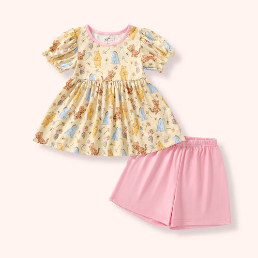 Hunnybees- Girls Short Set