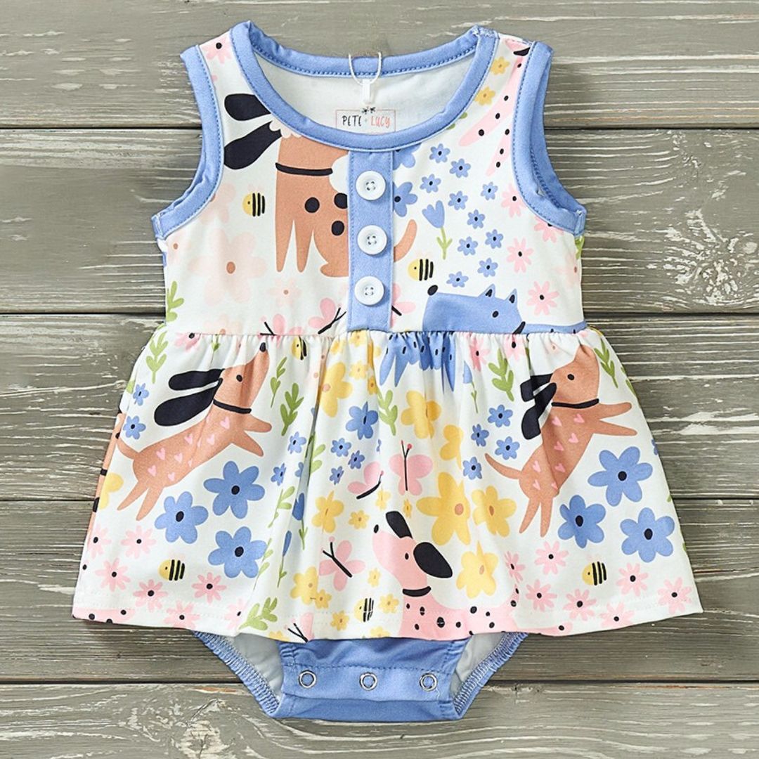 Bark in the Park - Girl Romper
