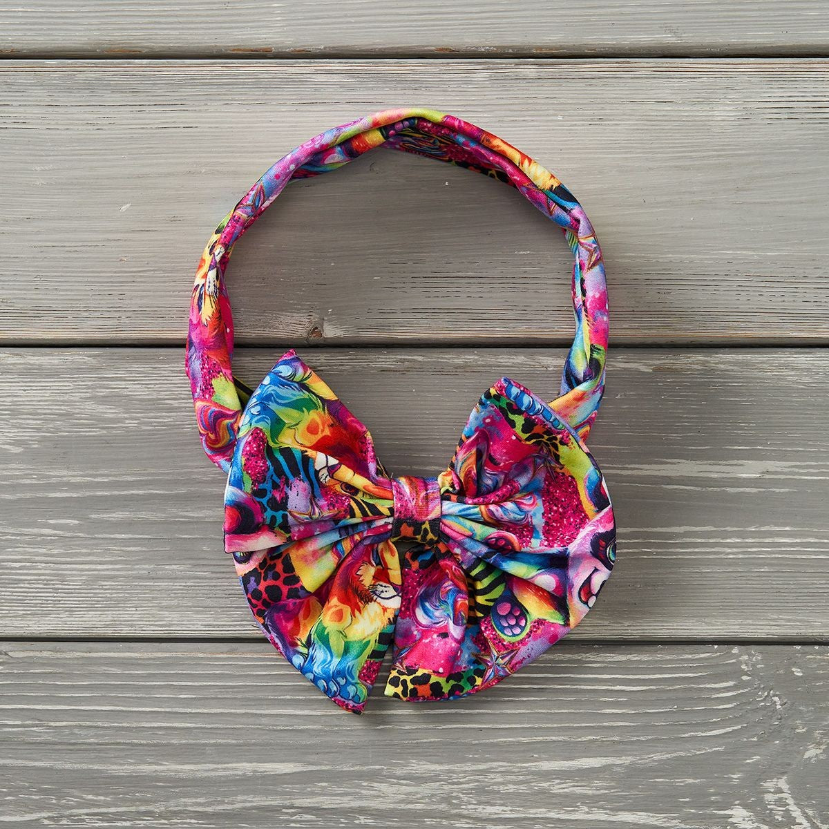 Neon Nostalgia Bow Headband