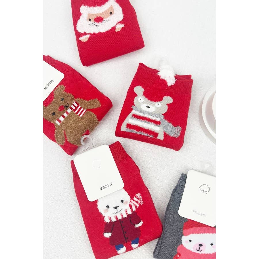 Assorted Styles Christmas Theme Socks: MIX COLOR / ONE(12)