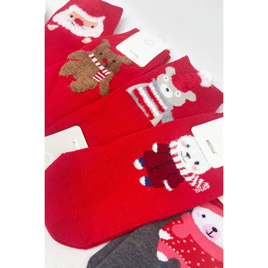 Assorted Styles Christmas Theme Socks: MIX COLOR / ONE(12)