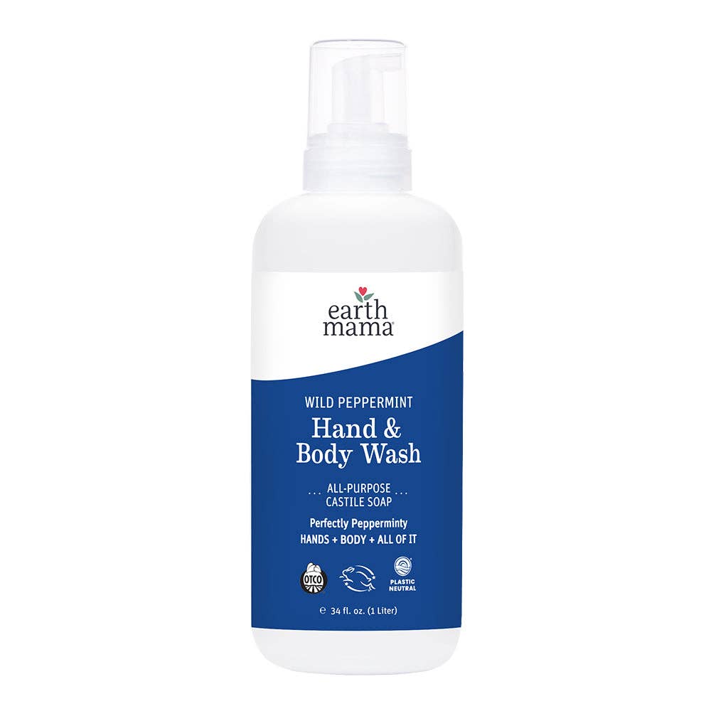 Wild Peppermint Hand & Body Wash: 5.3 fl. oz. (160 ml)