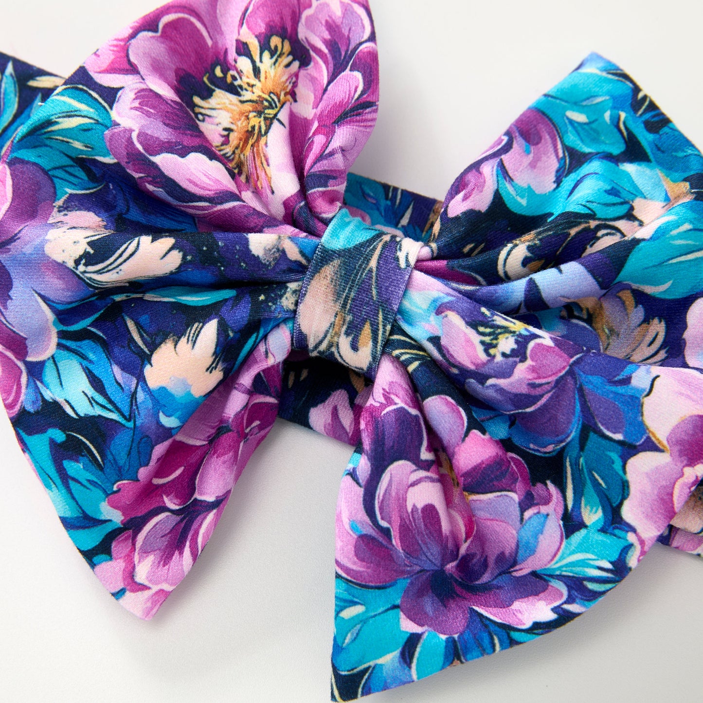 Electric Peonies - Bow Headband