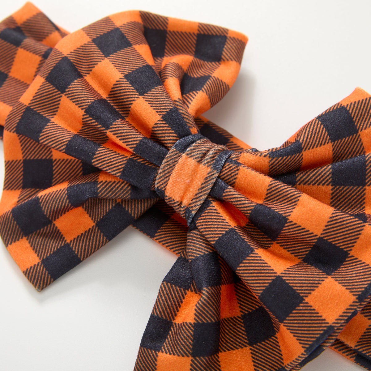 Harvest Gingham - Bow Headband