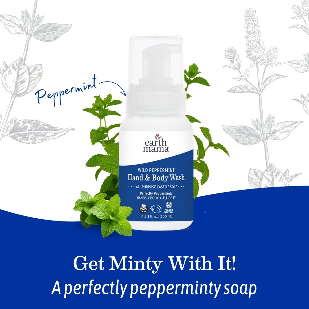 Wild Peppermint Hand & Body Wash: 5.3 fl. oz. (160 ml)