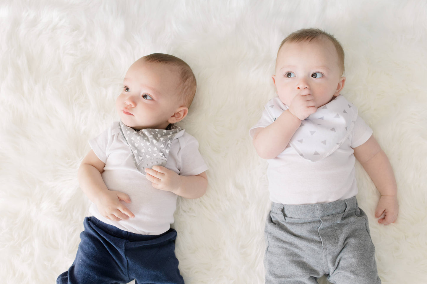 Bandana Bib with Teether 4-Pack: Luca