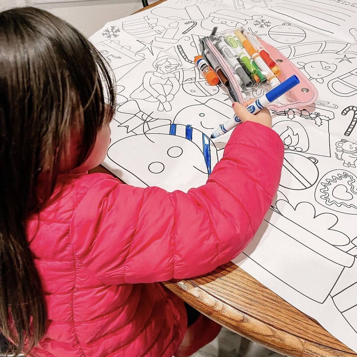 Christmas Coloring Tablecloth