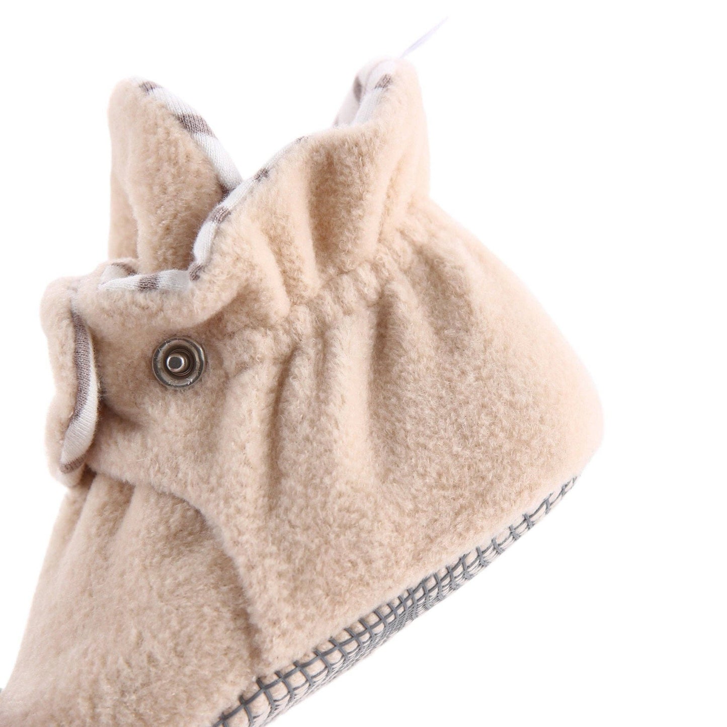 Fleece Baby Booties Beige / 12-18 Months