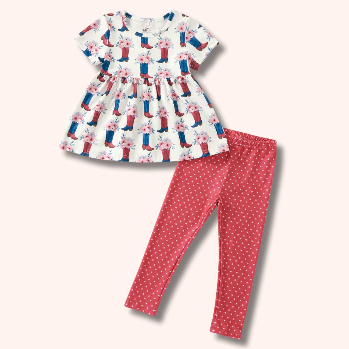 Boots & Blooms - Pants Set