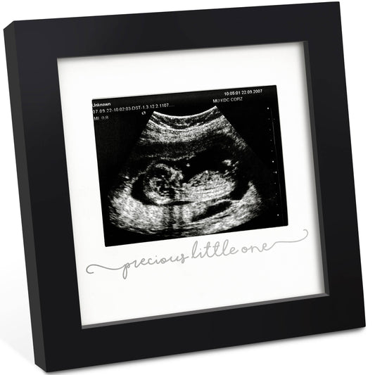 KeaBabies Solo Baby Sonogram Picture Frame: Onyx Black