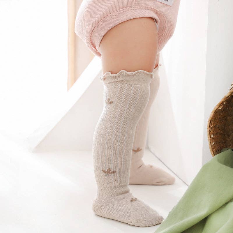 Over Knee Socks: Grey / XS (0-6M)