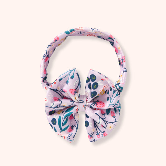 Blueberry Breeze - Bow Headband