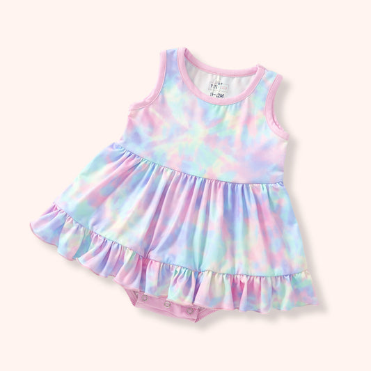 PRE-ORDER: Cotton Candy Swirl - Romper