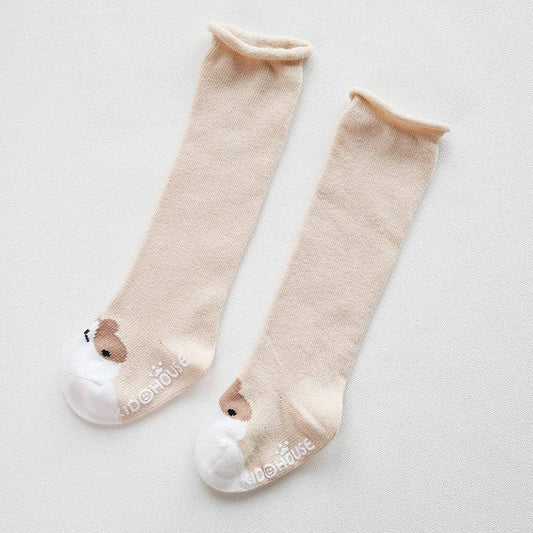 Over The Knee Socks: Khaki / S (0-1Y)