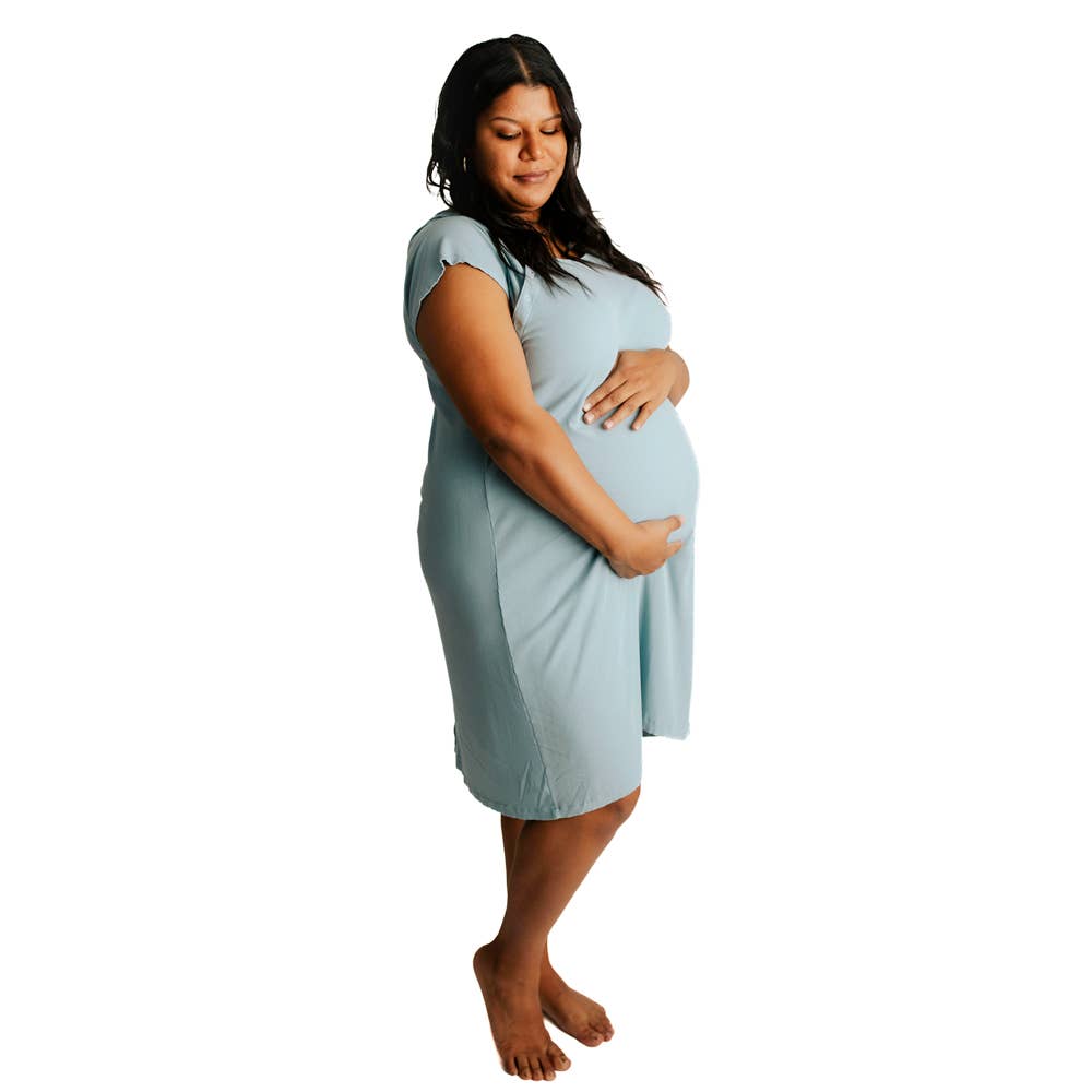 Blue Bird Maternity Labor and Delivery/ Nursing Gown