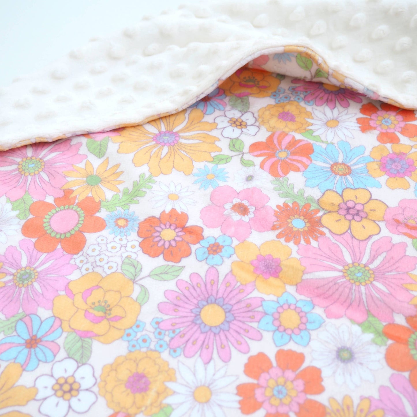 Minky Blanket - Retro Floral