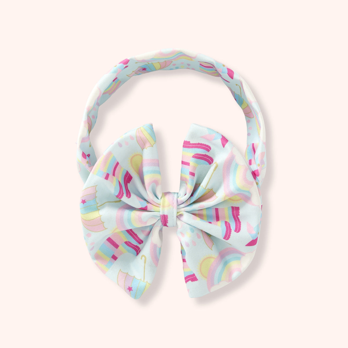 Rainbow Showers - Bow Headband
