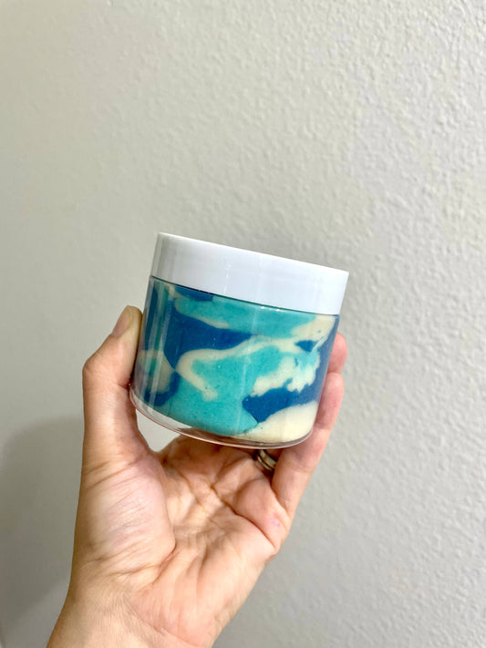 Ocean Blue Swirl Play Dough with Eco Glitter: Small