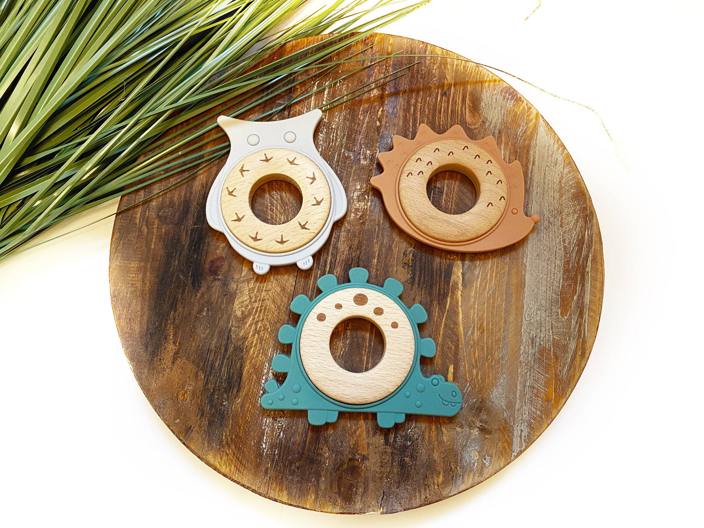 Wood & Silicone Teething Toy