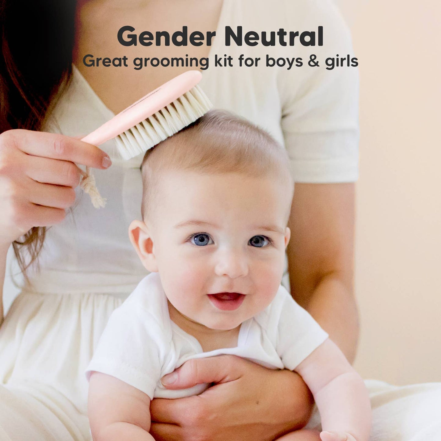 KeaBabies Baby Hair Brush: Blush