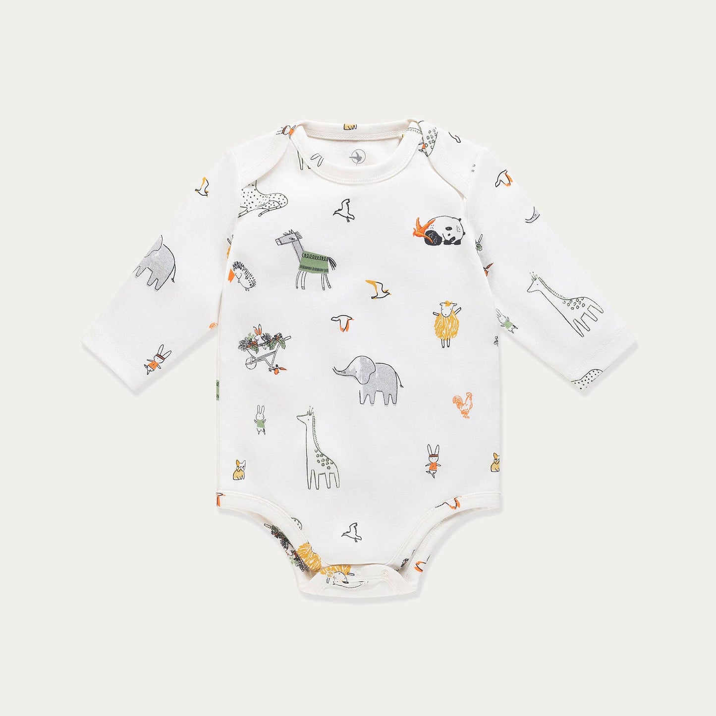 Bodysuit Cotton Long Sleeve: Wildlife