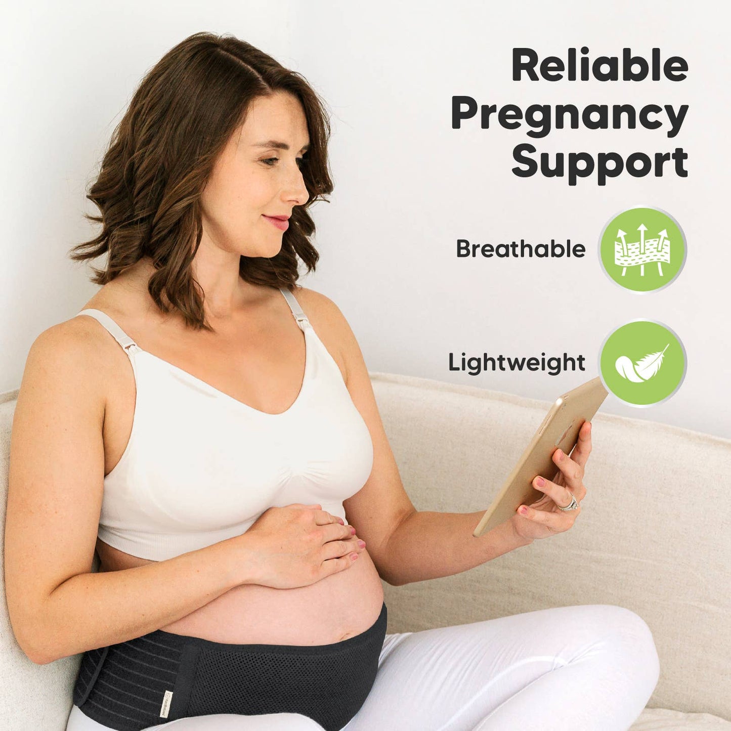 KeaBabies Maternity Support Belt (Midnight Black)
