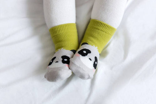 Panda Zoo Baby Animal Socks: Green / XS (0~18M)