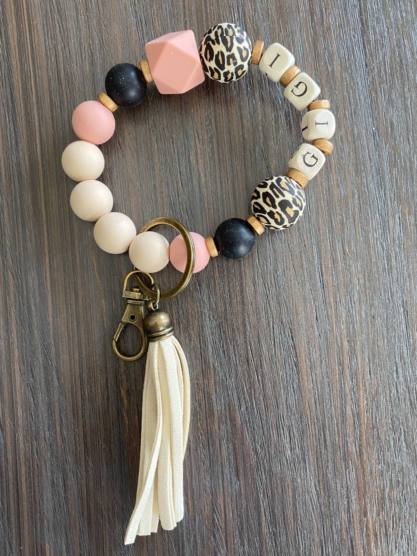 Grandma Gift NANA, GRAM or GIGI Keychain Wristlet