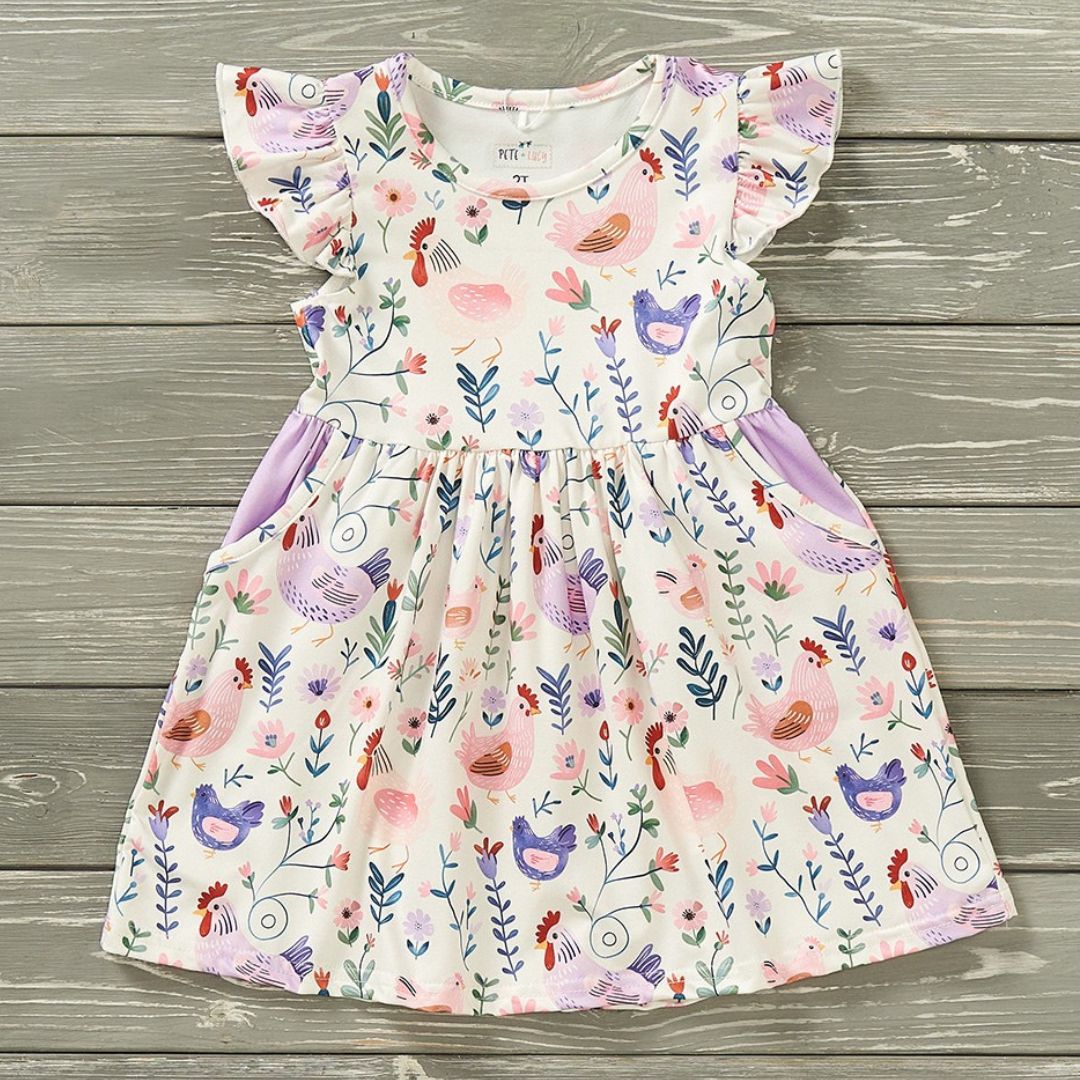 Charlotte's Chickens - Girl Dress