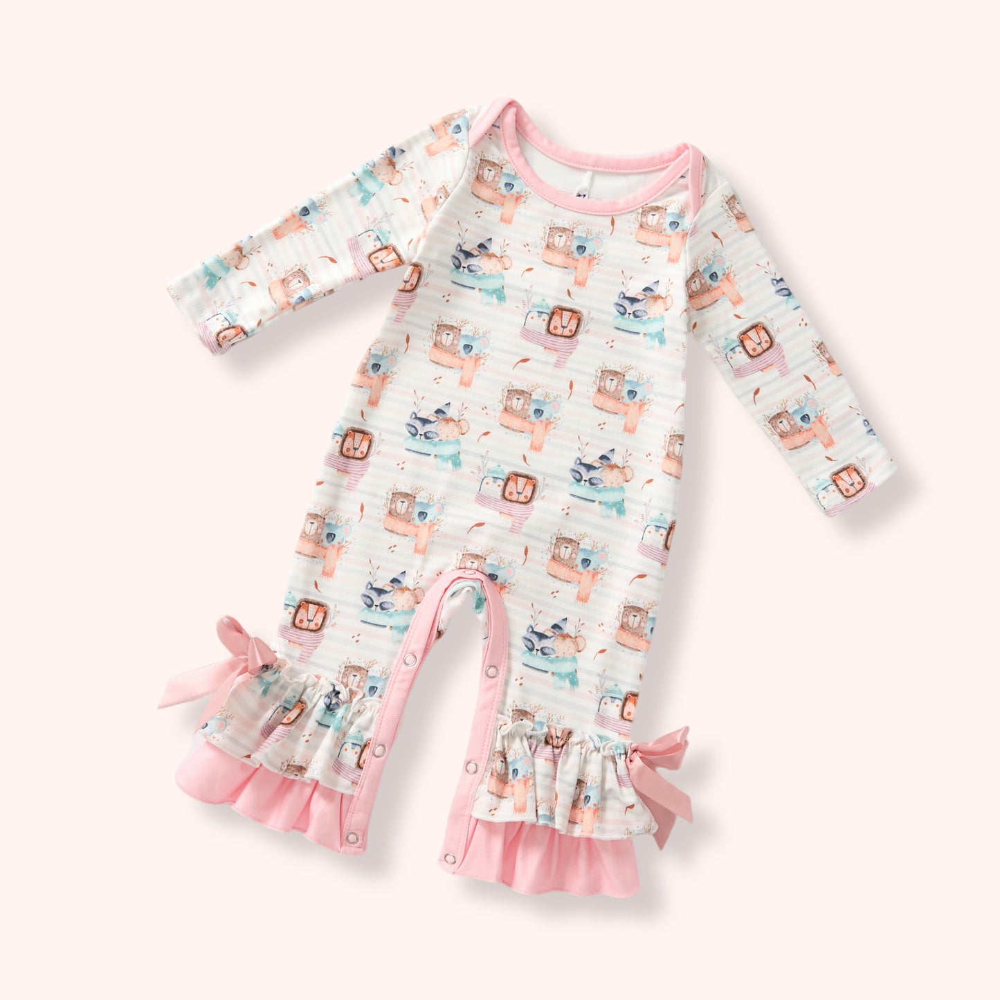 Cozy Critters - Girl Romper