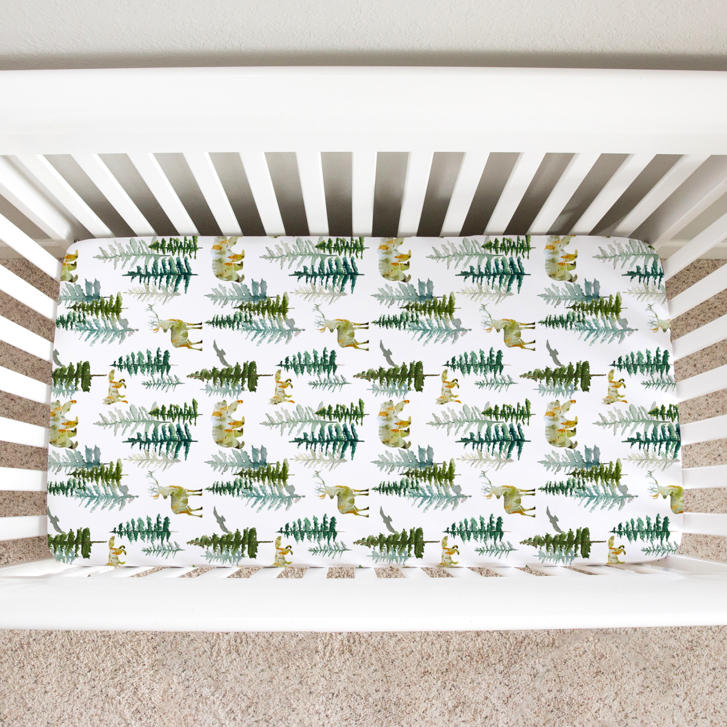 Fitted Crib Sheet - In The Woods