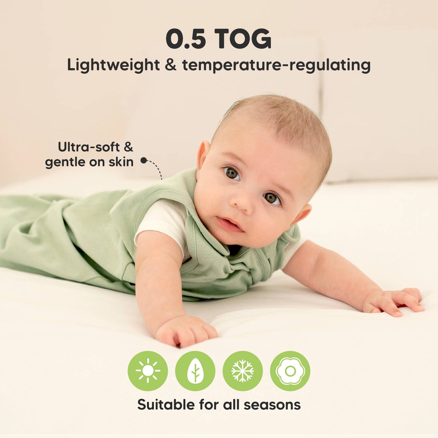 Roarsome- Soothe Sleep Sack, Baby Wearable Blanket Small