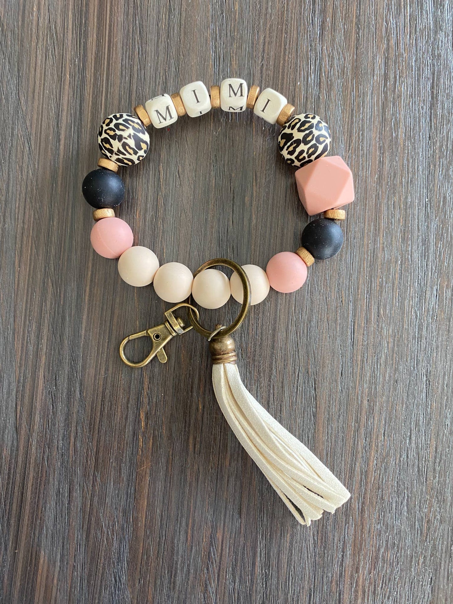 Grandma Gift NANA, GRAM or GIGI Keychain Wristlet