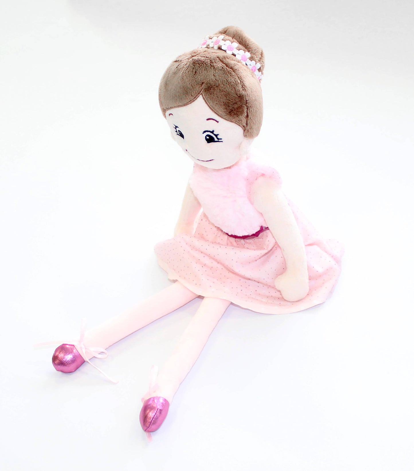 Brunette Ballerina Rag Doll