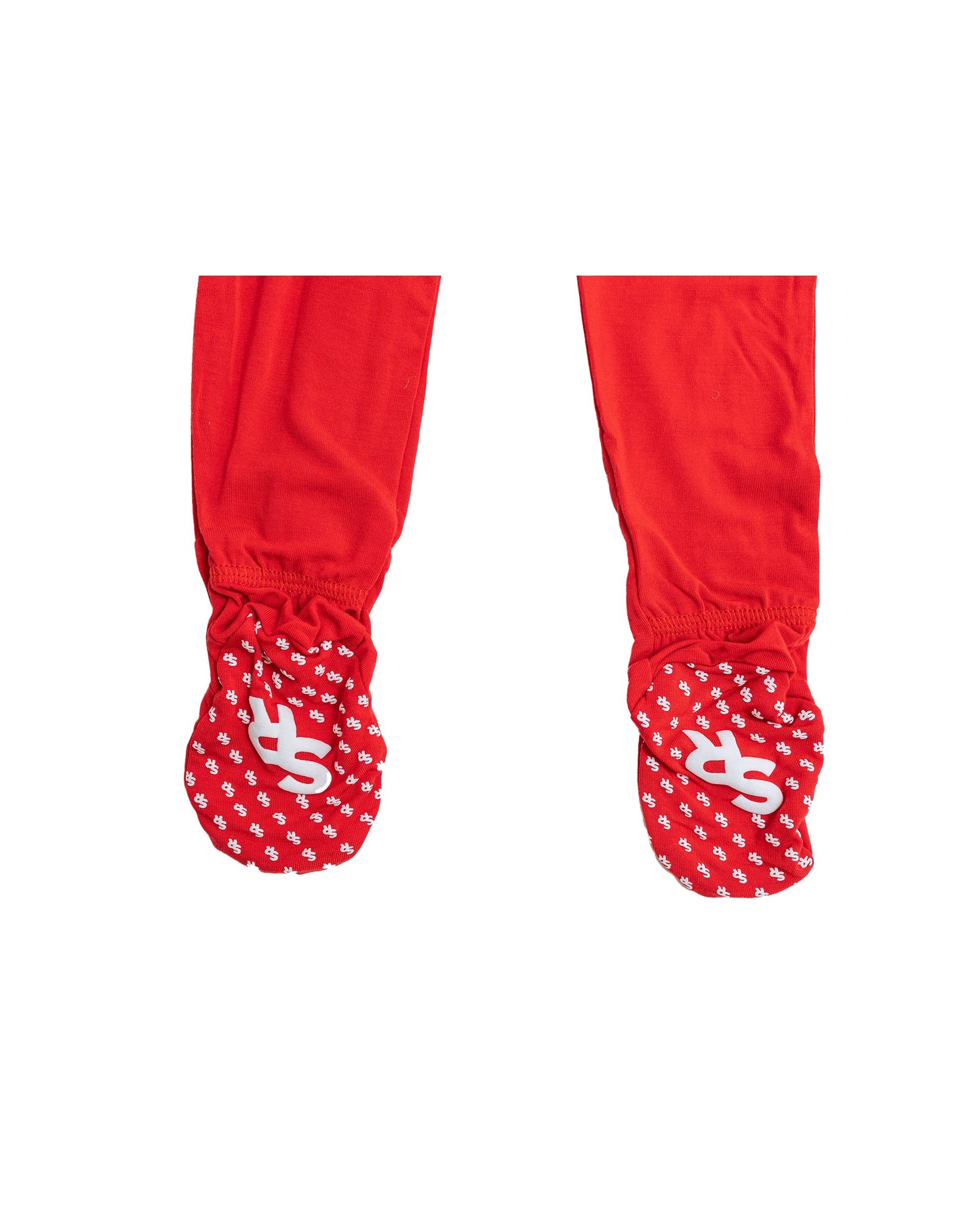 True Red Zippered Footie Pajamas