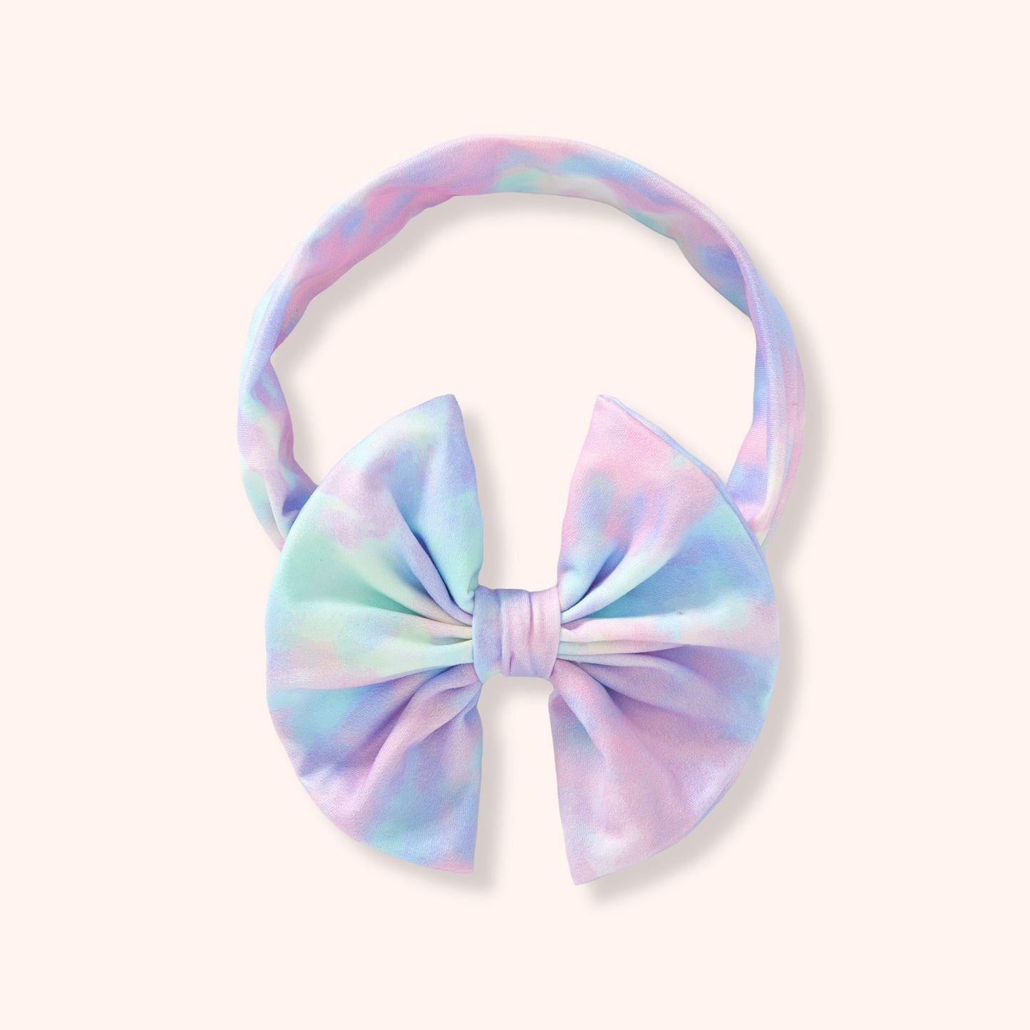 PRE-ORDER: Cotton Candy Swirl - Bow Headband