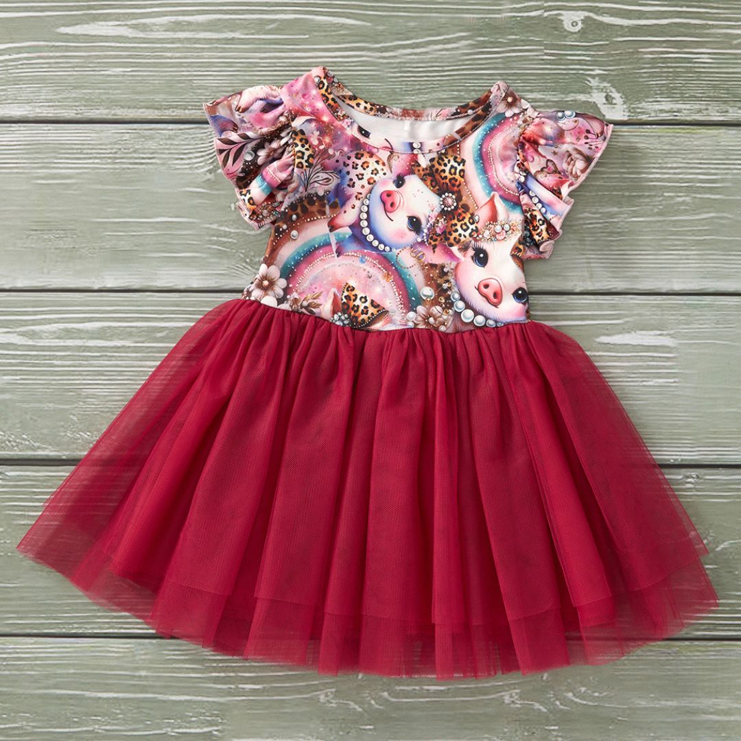 Boujee Piggies - Tulle Dress
