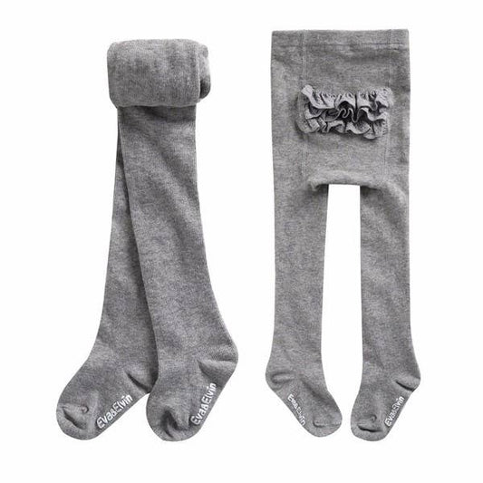 Frill Tights Grey / 12-24M